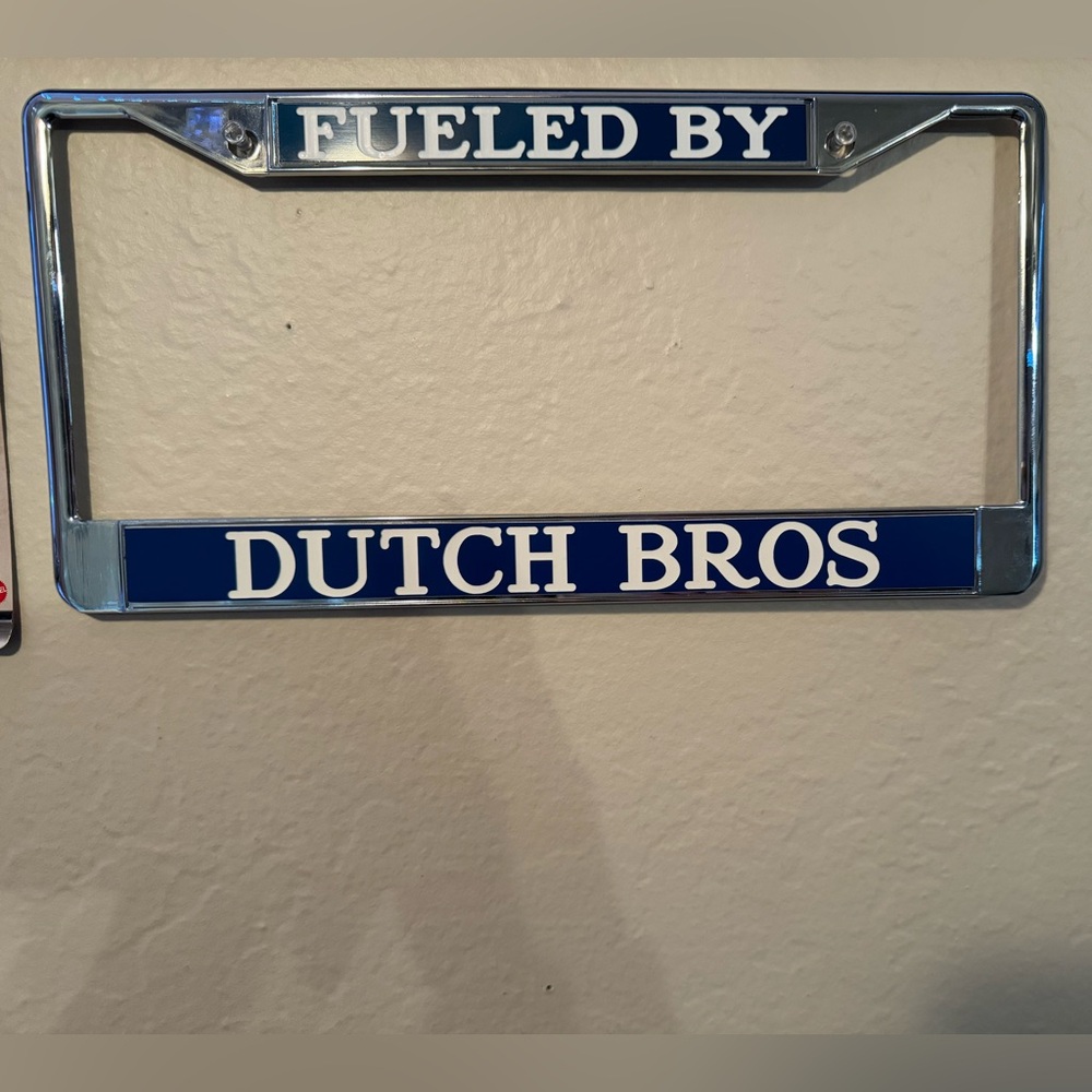 License plate ft. dutch bros